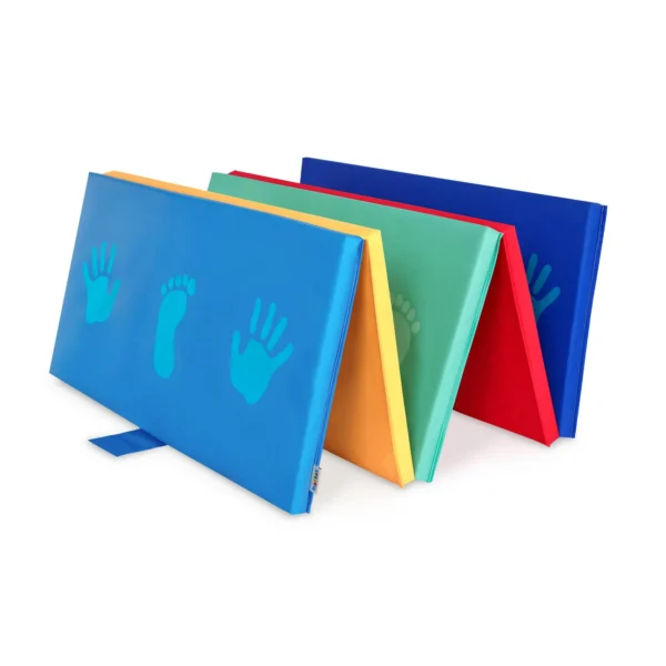Battat Mini Gymnast's Mat with Foldable Multicolor Design and Handle - Image 6