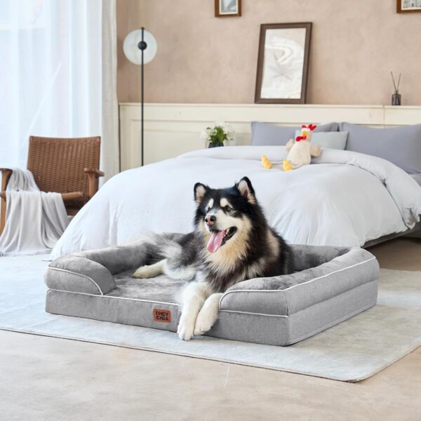 EHEYCIGA Orthopedic Dog Beds for Extra Large Dogs 44x32Inch, Waterproof Memory Foam XL Pet Bed with Sides - Image 6