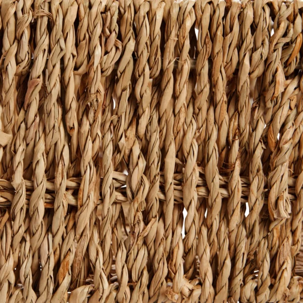 Set of 3 Small Wicker Baskets for Storage, Woven Nesting Bins with Handles for Bathroom Towels and Toilet Paper Organization - Image 7