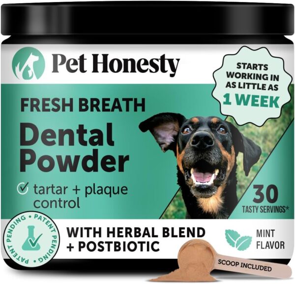 Dog Breath Freshener Dental Powder for Teeth Cleaning Plaque Off, Dental Care for Dogs