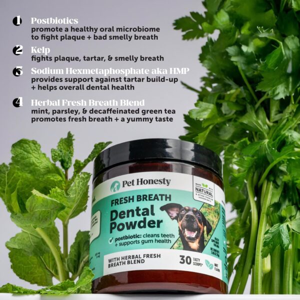 Dog Breath Freshener Dental Powder for Teeth Cleaning Plaque Off, Dental Care for Dogs - Image 3