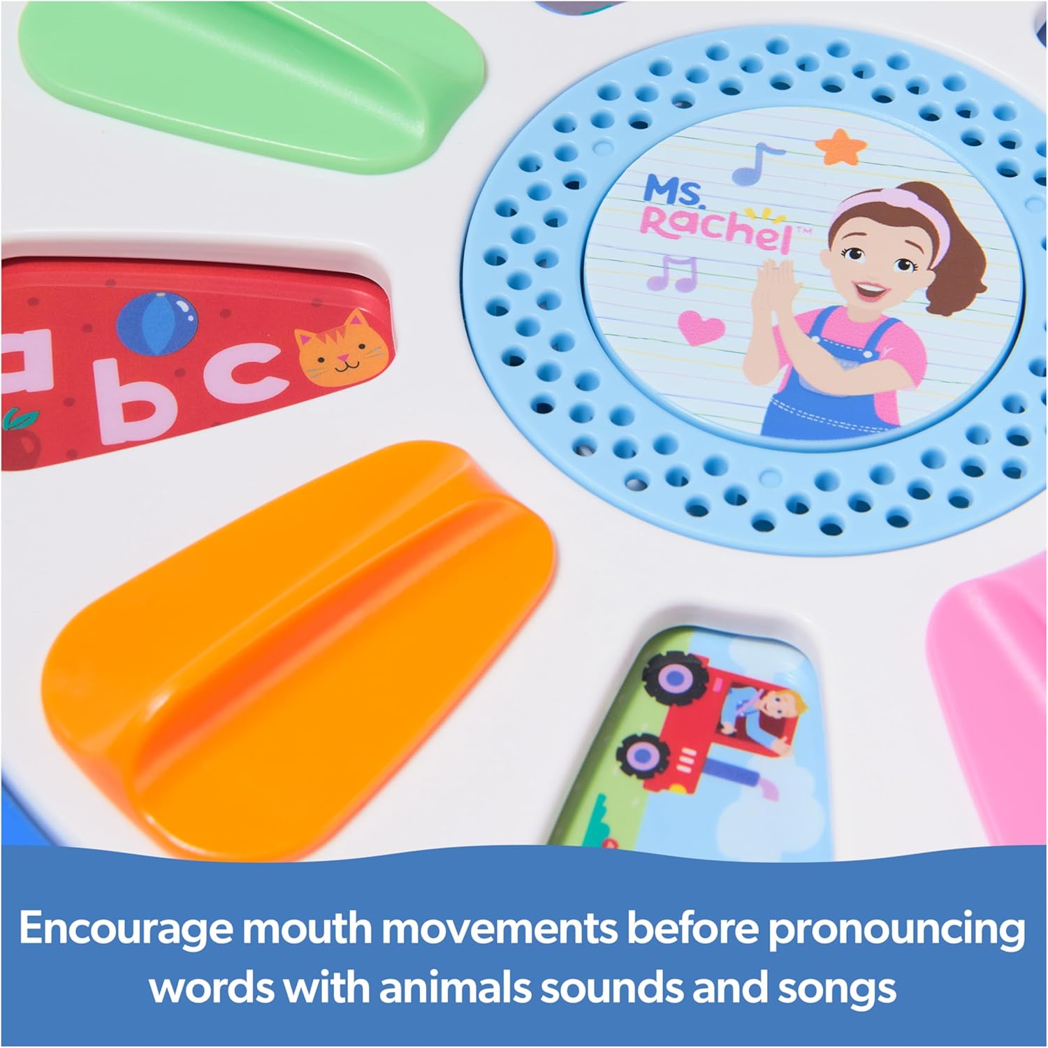 Ms. Rachel Official Spin Along Learning Wheel with 3 Learning Play Modes, Educational Toys & Toddler Toys for Girls & Boys Ages 1-3+ - Image 8