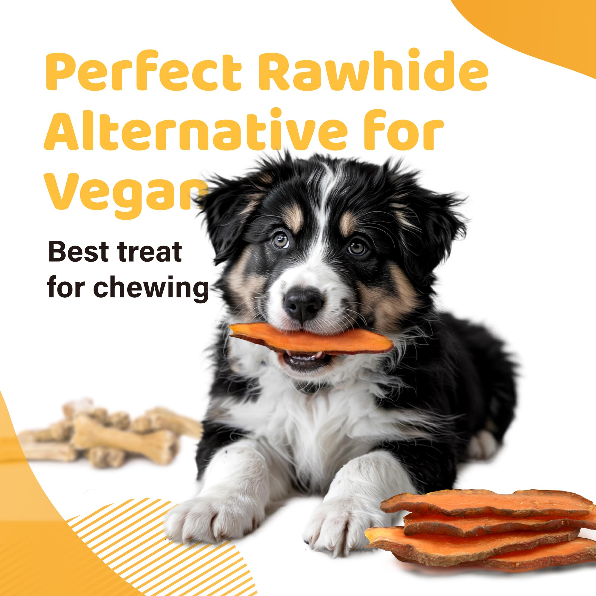 iPaw Sweet Potato Chews, Single Ingredient Dog Treats for Vegetarian - Image 5